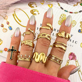 18K gold plated Stainless steel Wings finger ring, Intensity