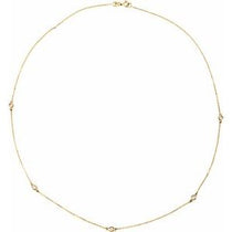 Bezel-Set Station Necklace