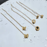 18K gold plated Stainless steel Hearts earrings, Intensity