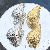 18K gold plated Stainless steel Teardrops earrings, Intensity