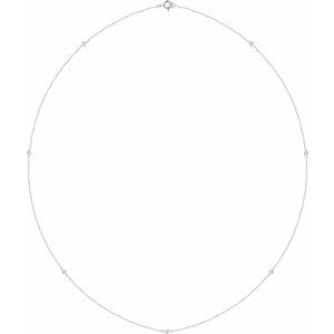 Bezel-Set Station Necklace