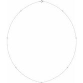 Bezel-Set Station Necklace