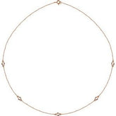 Bezel-Set Station Necklace