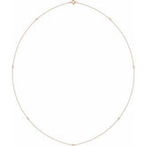 Bezel-Set Station Necklace