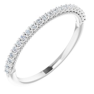 Accented Engagement Ring or Band