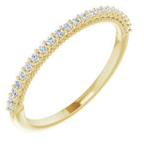 Accented Engagement Ring or Band