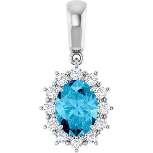 Halo-Style Necklace or Pendant