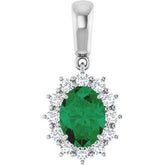 Halo-Style Necklace or Pendant