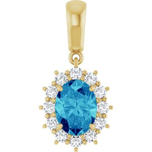 Halo-Style Necklace or Pendant