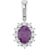 Halo-Style Necklace or Pendant