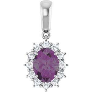Halo-Style Necklace or Pendant
