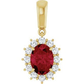 Halo-Style Necklace or Pendant