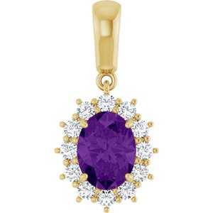 Halo-Style Necklace or Pendant