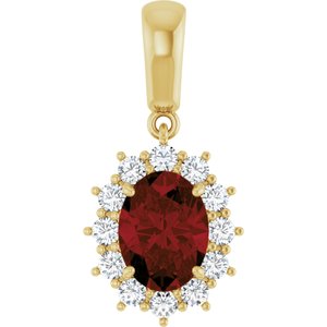 Halo-Style Necklace or Pendant