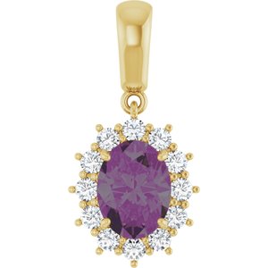 Halo-Style Necklace or Pendant