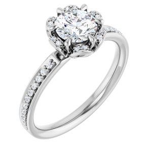 Halo-Style Engagement Ring