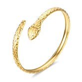 18K gold plated Stainless steel Snake bracelet, Intensity