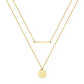 18K gold plated Stainless steel necklace, Intensity