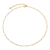 18K gold plated Stainless steel necklace, Intensity
