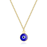 18K gold plated Stainless steel  Evil Eye necklace, Intensity