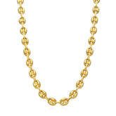 18K gold plated Stainless steel necklace, Intensity