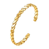 18K gold plated Stainless steel bracelet, Intensity