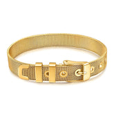 18K gold plated Stainless steel bracelet, Intensity