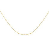18K gold plated Stainless steel necklace, Intensity