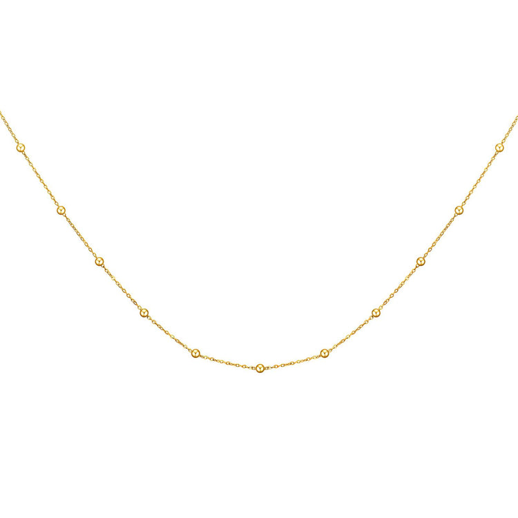 18K gold plated Stainless steel necklace, Intensity