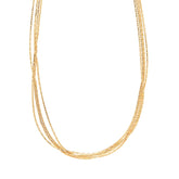 18K gold plated Stainless steel necklace, Intensity
