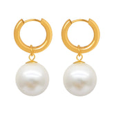 18K gold plated Stainless steel earrings, Intensity