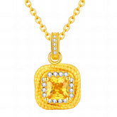 18K gold plated Stainless steel necklace, Intensity