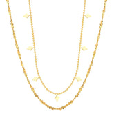 18K gold plated Stainless steel necklace, Intensity