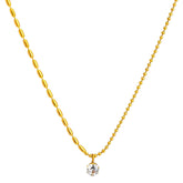 18K gold plated Stainless steel necklace, Intensity