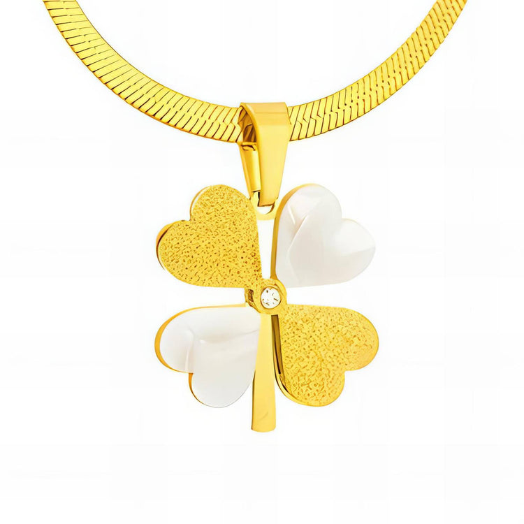 18K gold plated Stainless steel necklace, Intensity