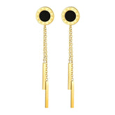 18K gold plated Stainless steel earrings, Intensity