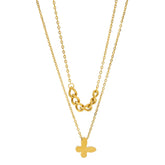 18K gold plated Stainless steel  Butterfly necklace, Intensity