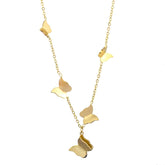 18K gold plated Stainless steel  Butterflies necklace, Intensity