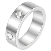 Stainless steel Hearts finger ring, Intensity