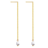 18K gold plated Stainless steel earrings, Intensity