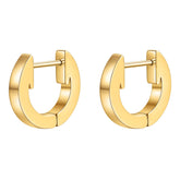 18K gold plated Stainless steel earrings, Intensity