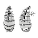 Stainless steel Teardrops earrings, Intensity