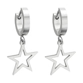 Stainless steel Star earrings, Intensity