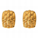18K gold plated Stainless steel earrings, Intensity