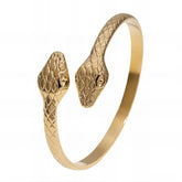 18K gold plated Stainless steel Snakes bracelet, Intensity