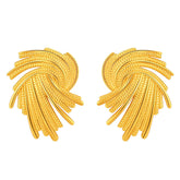 18K gold plated Stainless steel earrings, Intensity