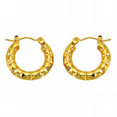18K gold plated Stainless steel earrings, Intensity