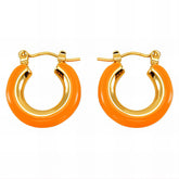 18K gold plated Stainless steel earrings, Intensity