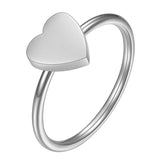 Stainless steel Hearts finger ring, Intensity