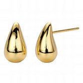 18K gold plated Stainless steel Teardrops earrings, Intensity
